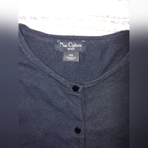 Black Button Up Cardigan - Picture 4 of 4